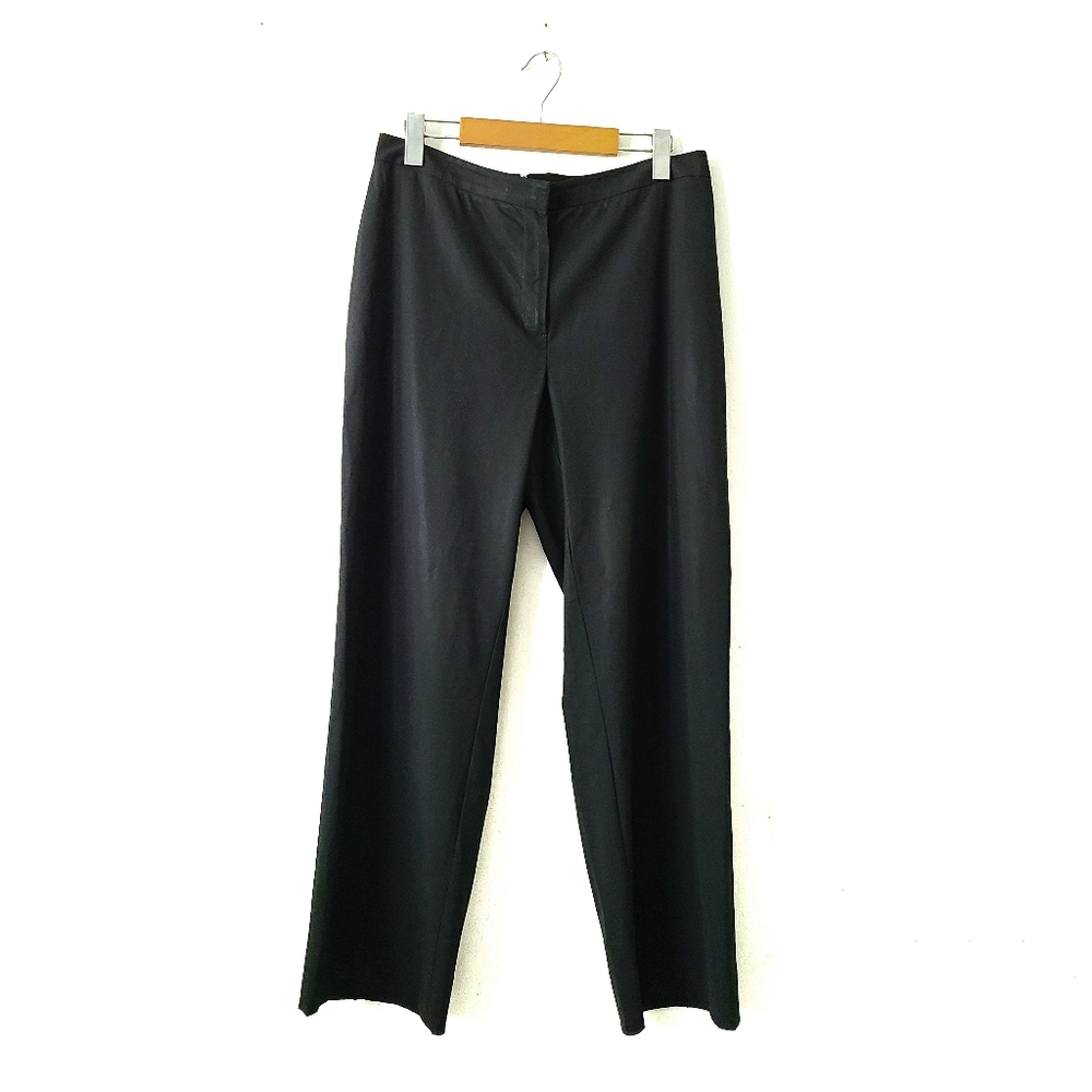 ST JOHN COLLECTION Vintage Wool Blend Black Pants